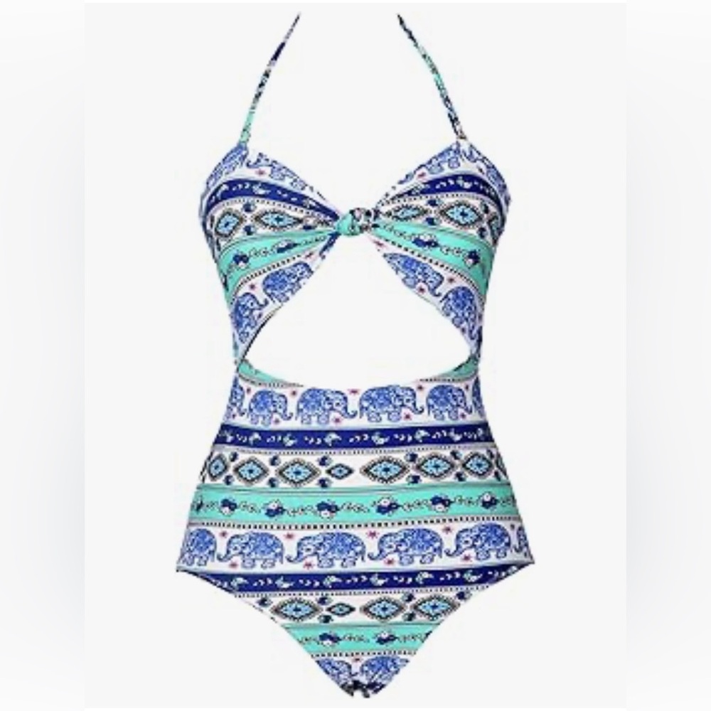 CUPSHE Halter Top One Piece with Cut Out - NWOT